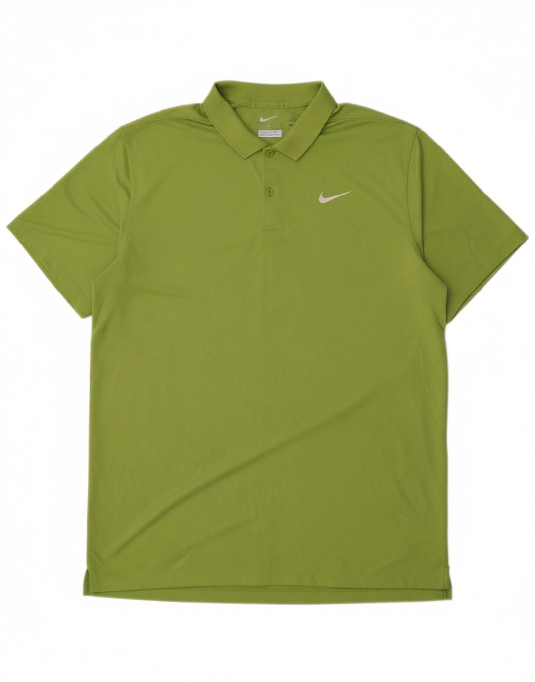 NIKE Mens Big & Tall Polo Shirt XL Green Polyester