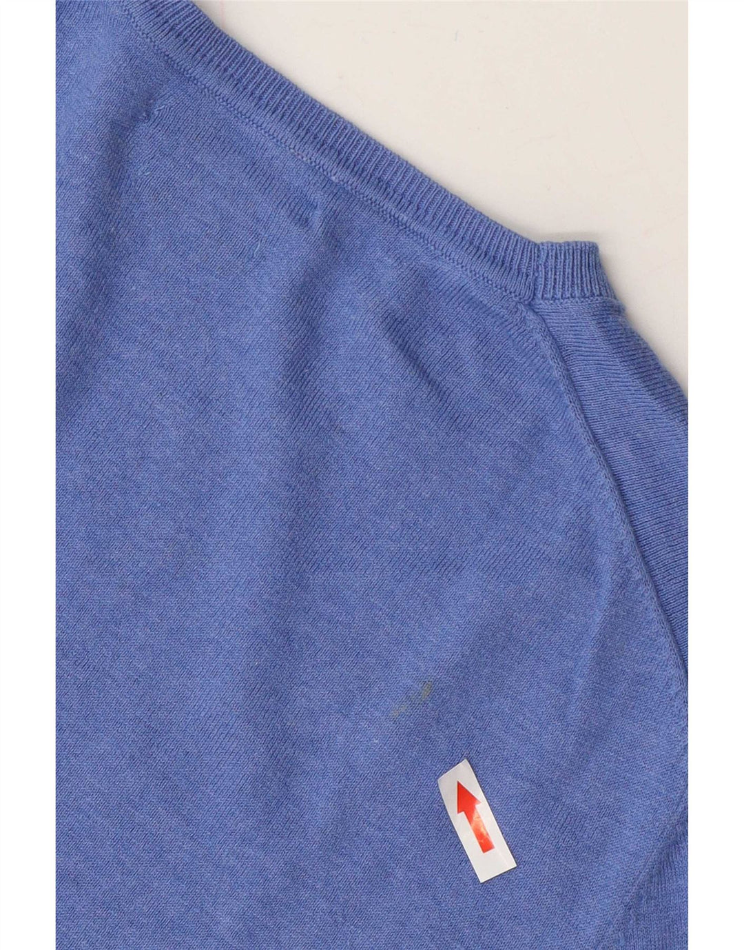 Maglione da uomo con scollo a V Massimo Dutti in cotone blu medio