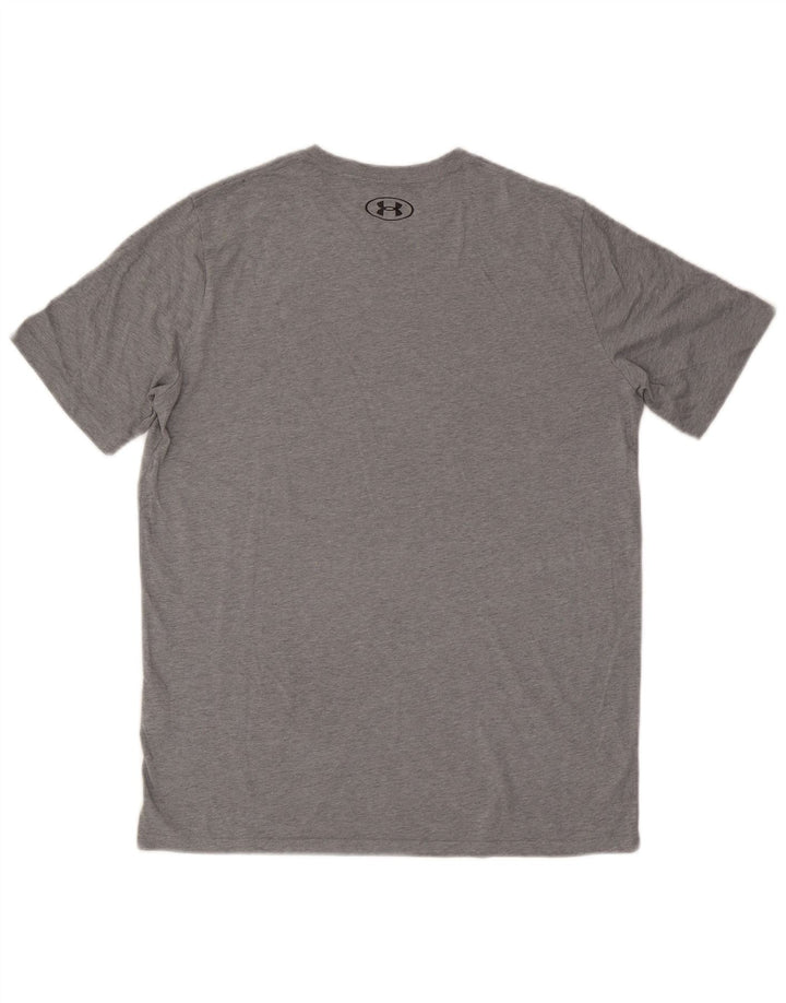 T-shirt da uomo Under Armour Top in cotone grigio medio