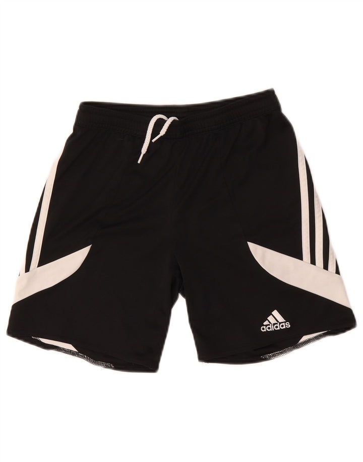 Pantaloncini sportivi Adidas Climalite da ragazzo 9-10 anni Medium Black Colourblock