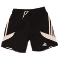 Pantaloncini sportivi Adidas Climalite da ragazzo 9-10 anni Medium Black Colourblock