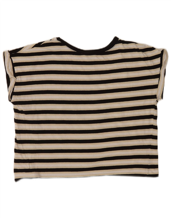T-shirt oversize da donna Zara UK 10 piccola a righe multicolore