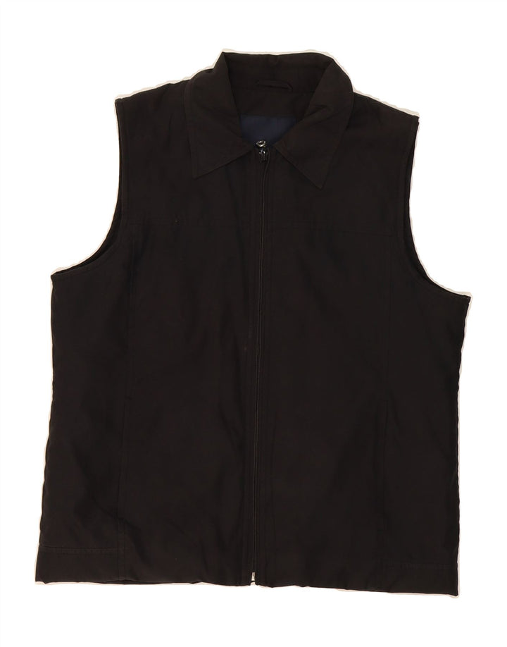 TOM TAILOR Womens Gilet UK 16 Large Black Polyester Vintage Tom Tailor and Second-Hand Tom Tailor from Messina Hembry 