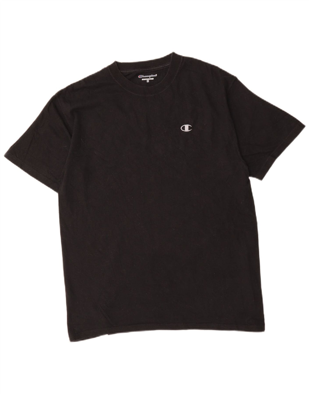 T-shirt da uomo Champion Top in cotone nero medio