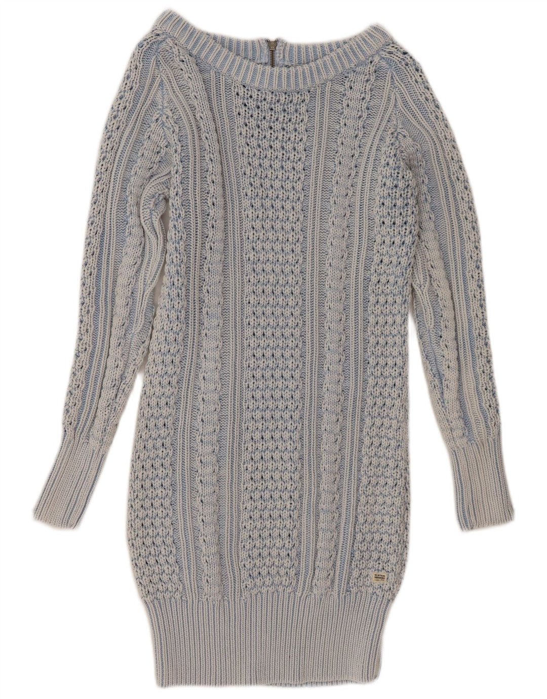 Abito maglione oversize da donna G-Star UK 10 piccolo cotone blu