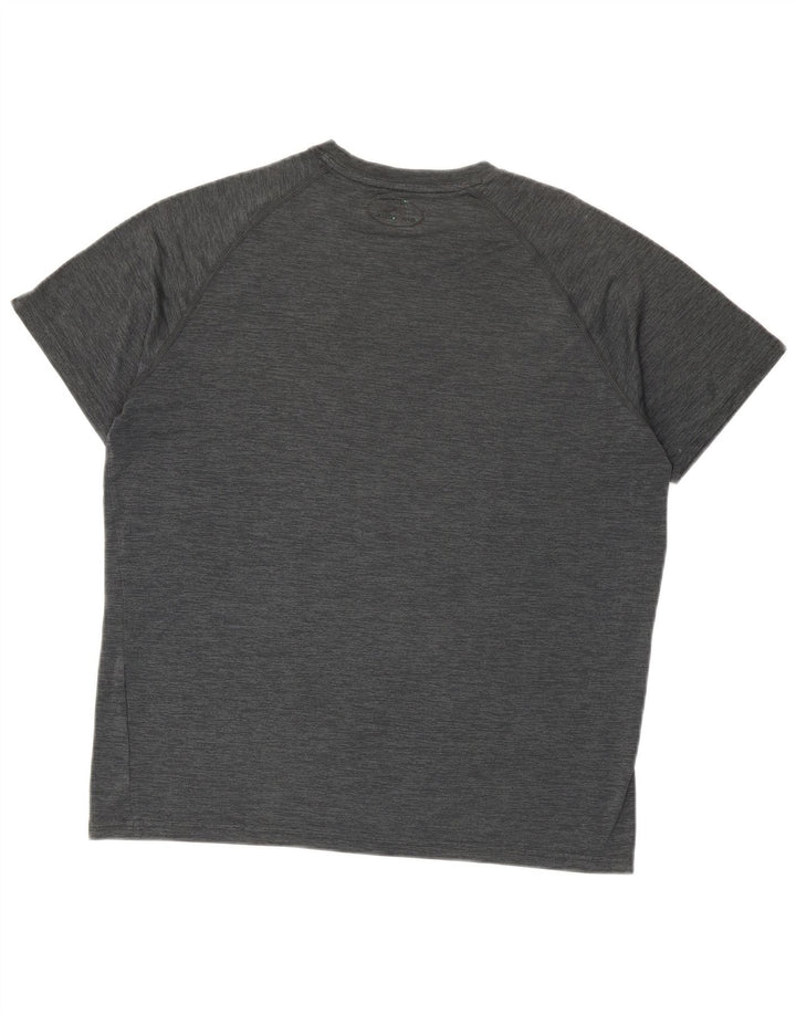 Maglietta da uomo UNDER ARMOUR Heat Gear Top grigio medio chiazzato
