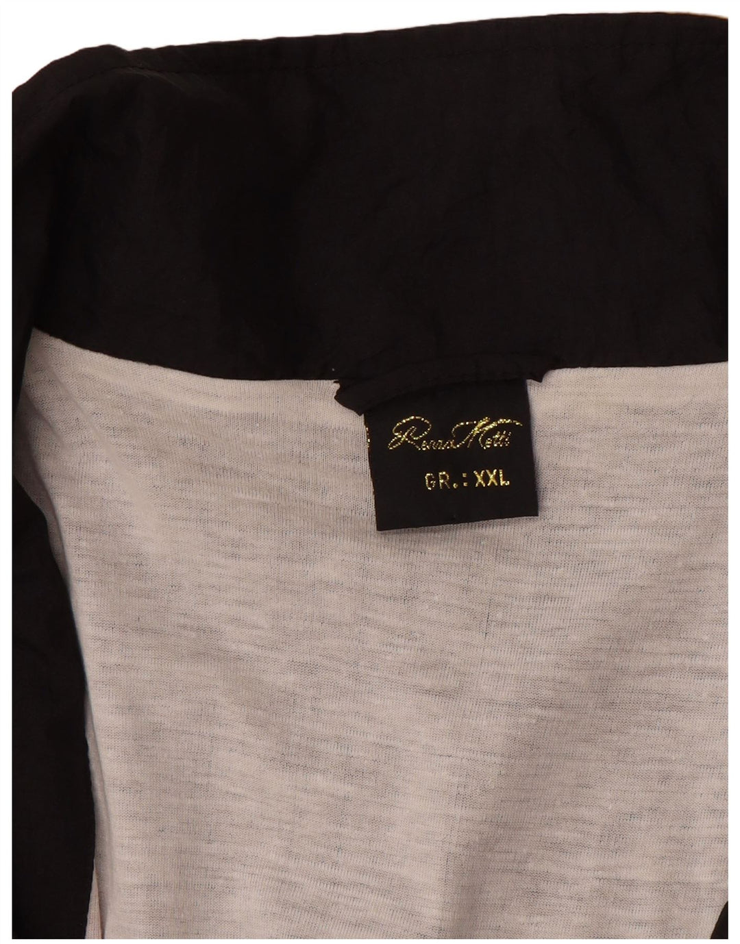 Giacca da ginnastica vintage da uomo 2XL in nylon color block nero