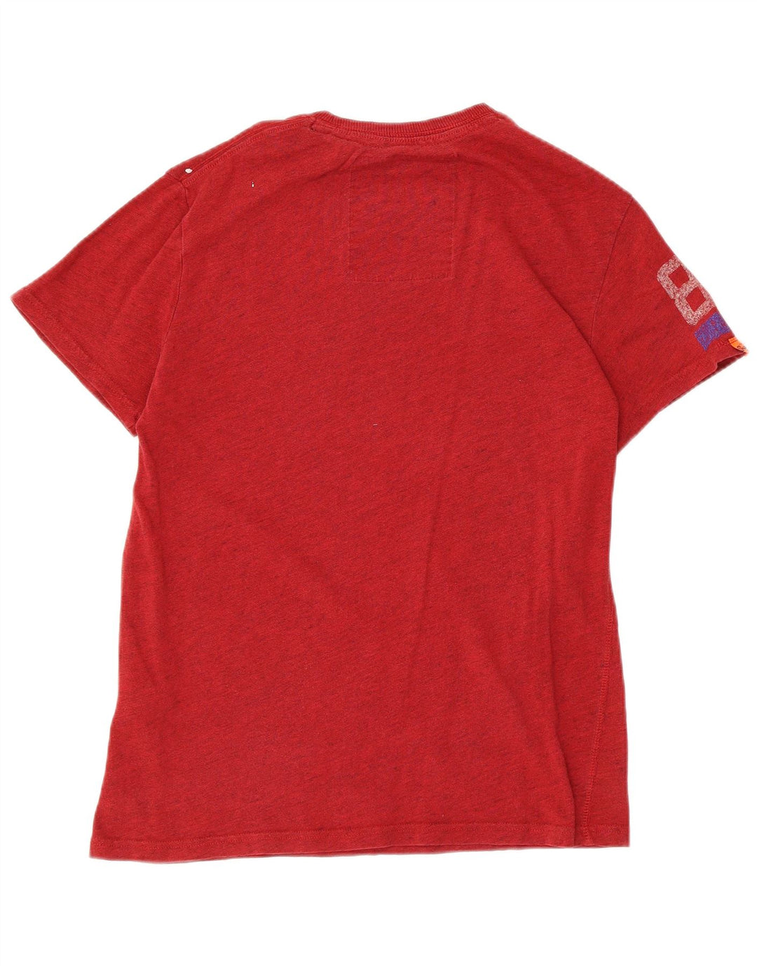 T-shirt grafica da uomo Superdry Top in cotone rosso medio