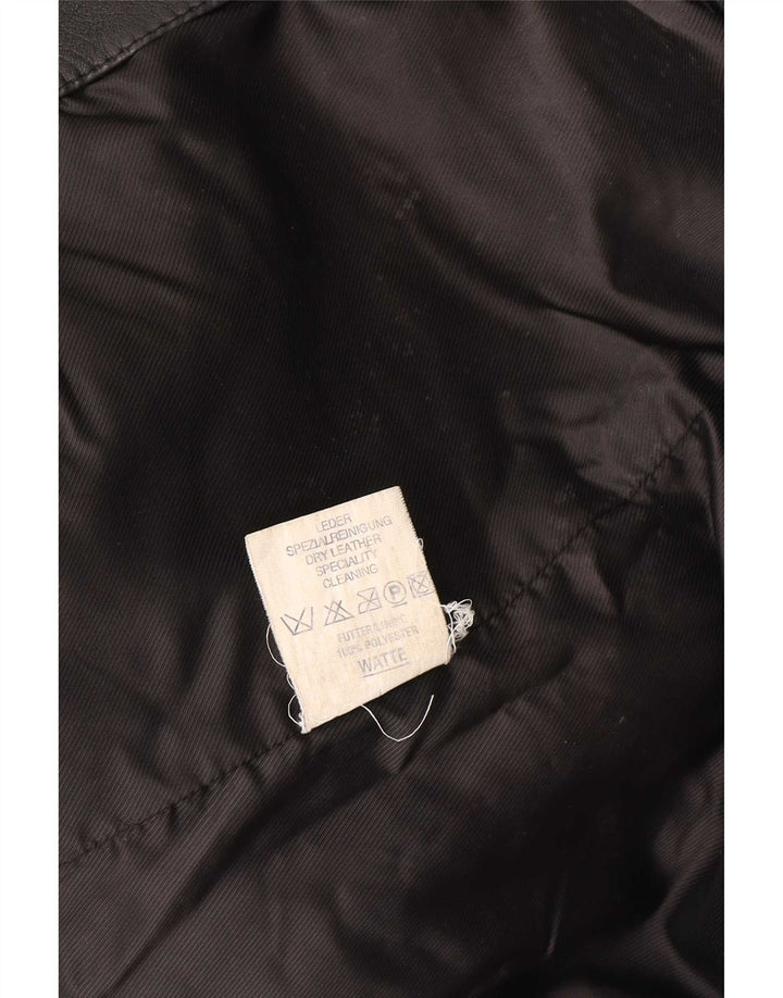 Fatigue Cappotto in pelle da uomo UK 40 Large Nero
