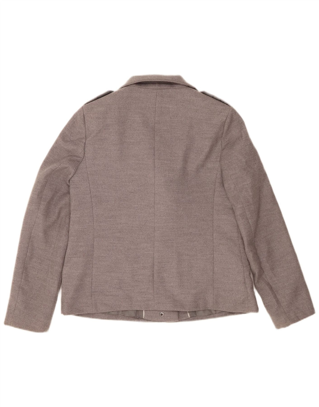 Giacca blazer militare corta da donna Marks & Spencer UK 12 Grigio medio