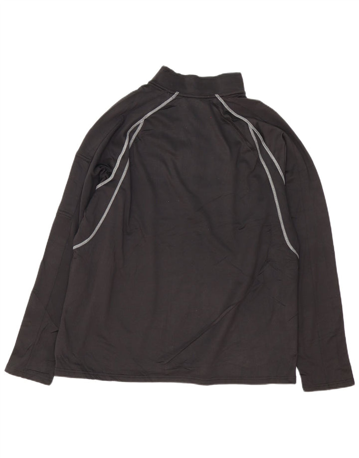 STARTER Top da tuta pullover con zip e collo da uomo XL poliestere a righe nere
