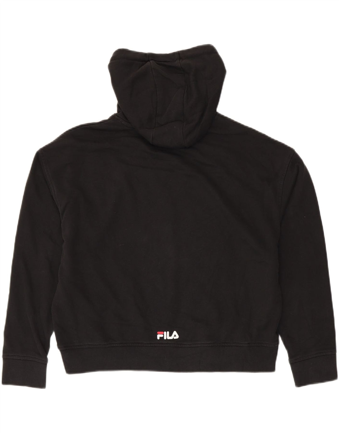 Maglione con cappuccio grafico oversize da donna FILA UK 10 piccolo cotone nero