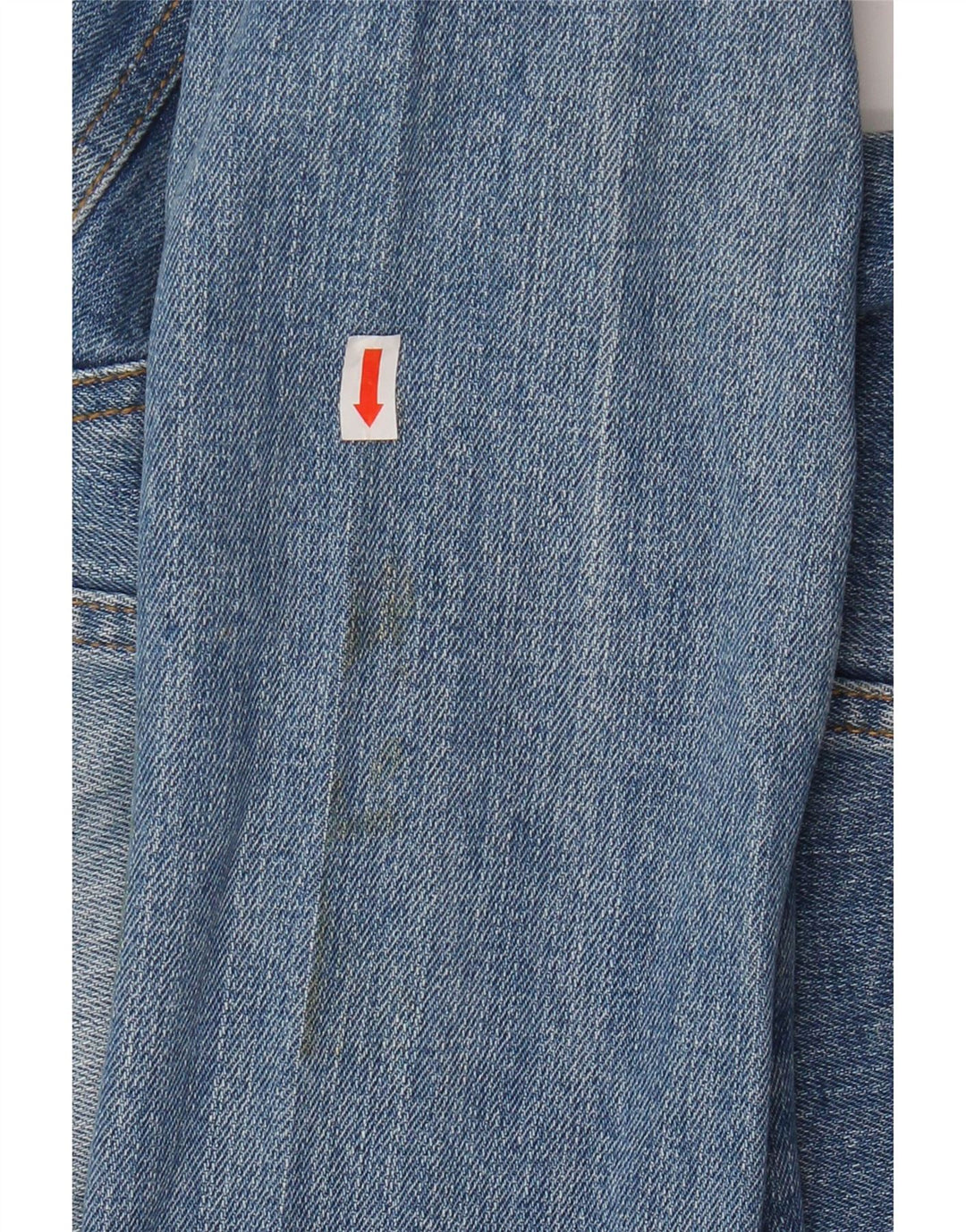 Giacca in denim corto da donna VINTAGE UK 14 grande cotone blu