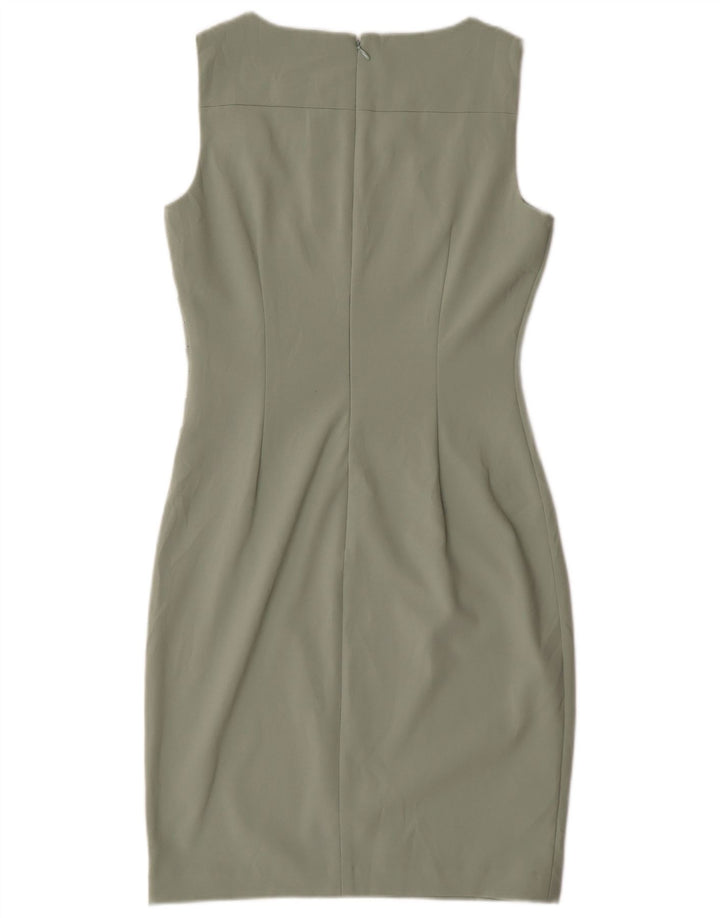 Abito aderente senza maniche da donna Calvin Klein UK 12 Poliestere verde medio