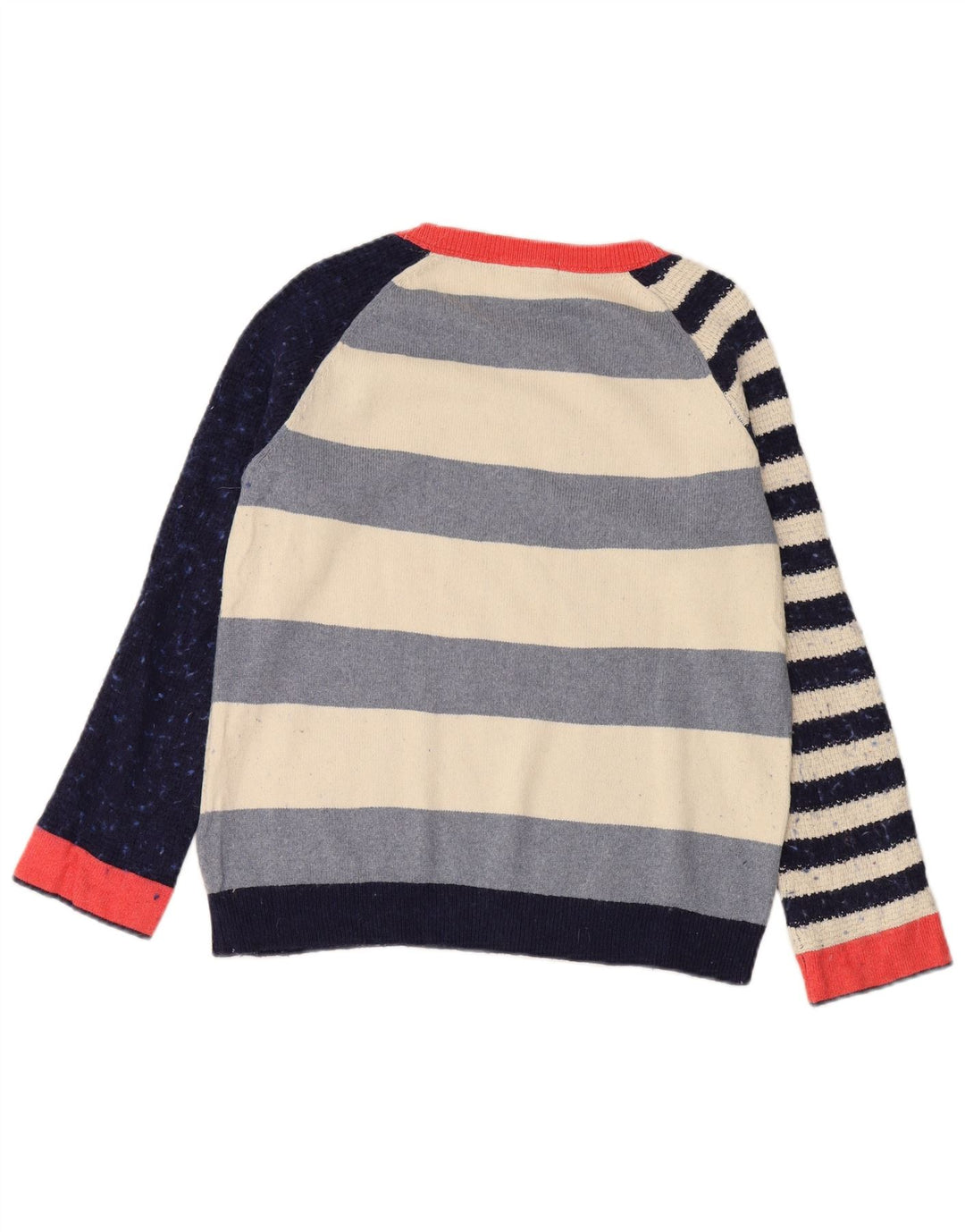 WHITE STUFF Maglione da donna con scollo a barchetta UK 12 Medio multicolore