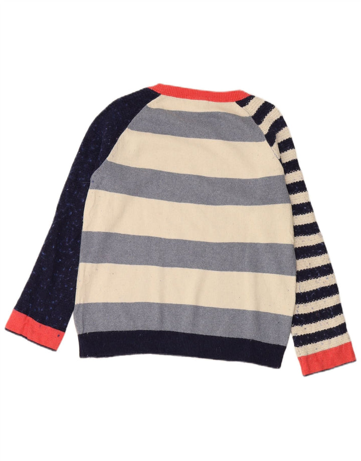 WHITE STUFF Maglione da donna con scollo a barchetta UK 12 Medio multicolore