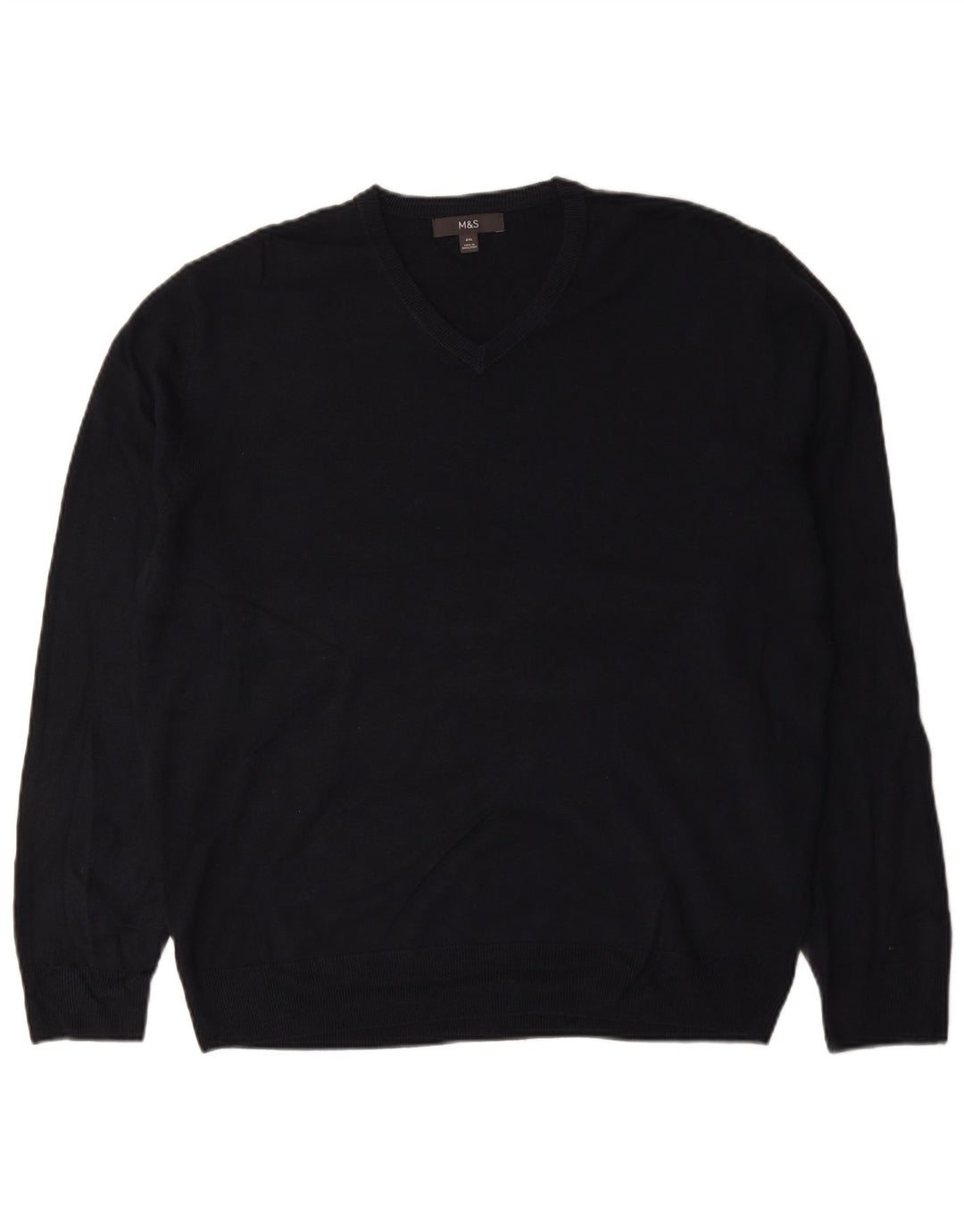 Maglione da uomo con scollo a V Marks & Spencer 2XL acrilico nero
