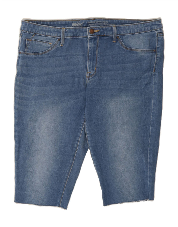 MOSSIMO Womens Mid Rise Denim Shorts US 16 2XL W38  Blue Cotton Vintage Mossimo and Second-Hand Mossimo from Messina Hembry 
