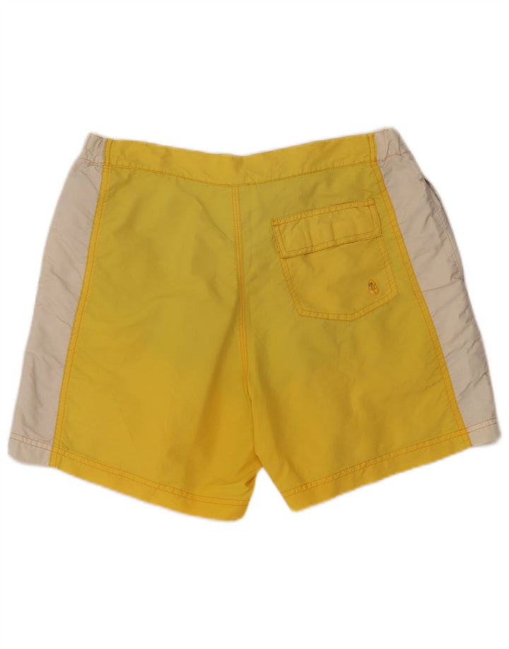 Pantaloncini da bagno da uomo North Sails in nylon color block giallo medio