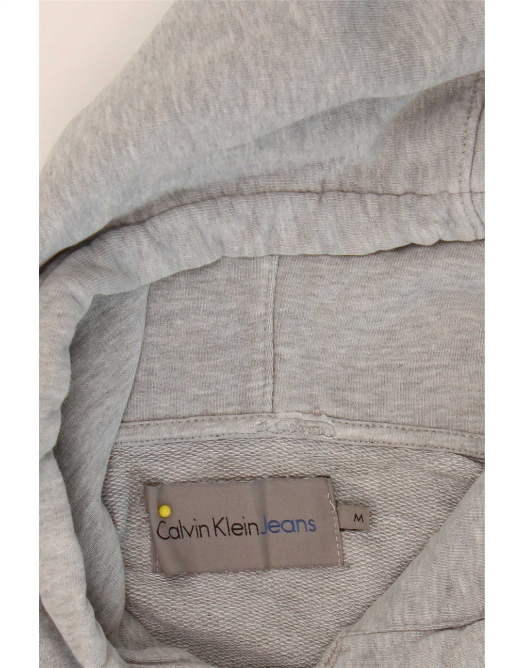 Maglione con cappuccio grafico da uomo Calvin Klein Jeans grigio medio