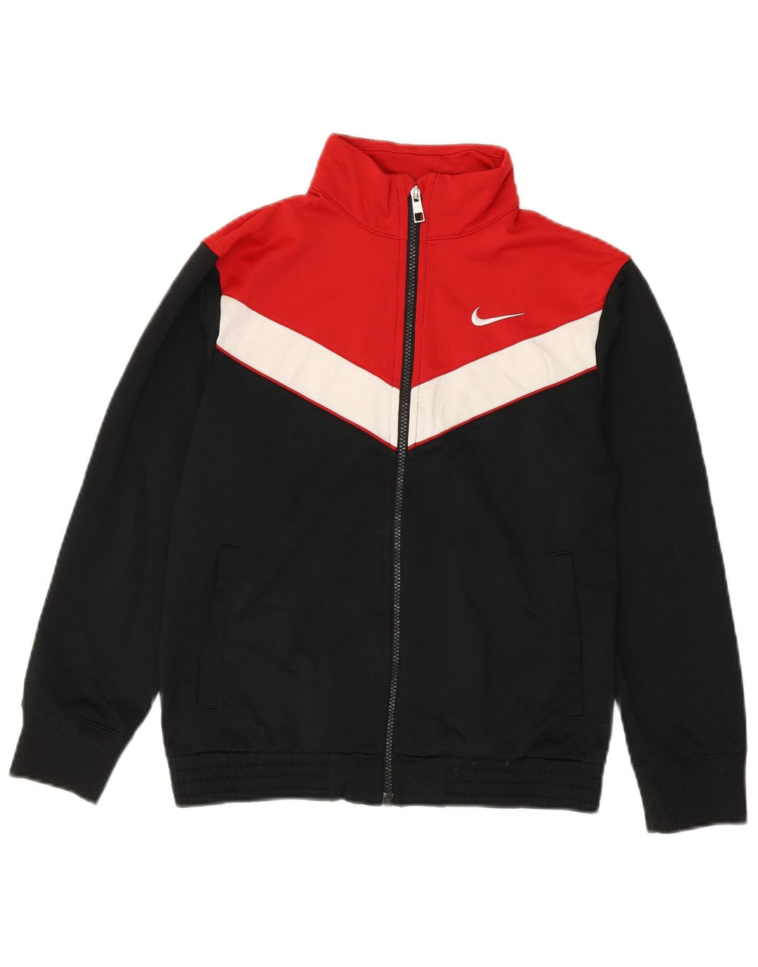 Giacca superiore della tuta da ragazzo Nike 11-12 anni Poliestere color block nero