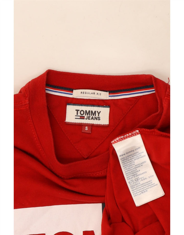 T-shirt grafica da uomo con vestibilità regolare Tommy Hilfiger Small rossa