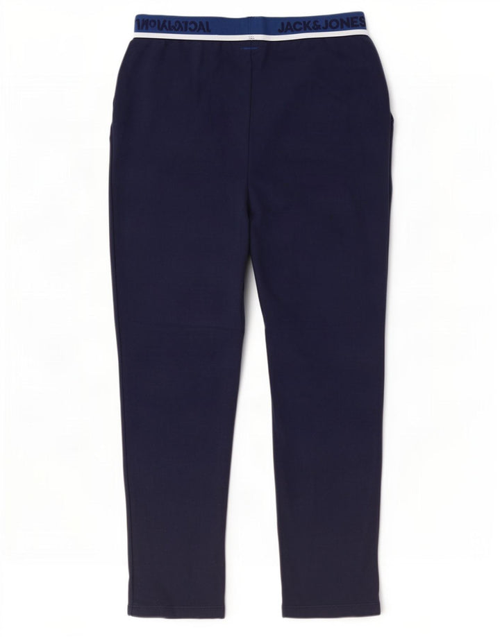 Pantaloni da tuta grafici da uomo Jack & Jones grandi in cotone blu navy