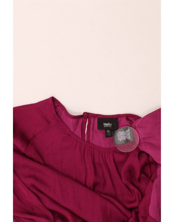 MOSSIMO Womens Long Sleeve Blouse Top EU 44 XL Purple Polyester Vintage Mossimo and Second-Hand Mossimo from Messina Hembry 