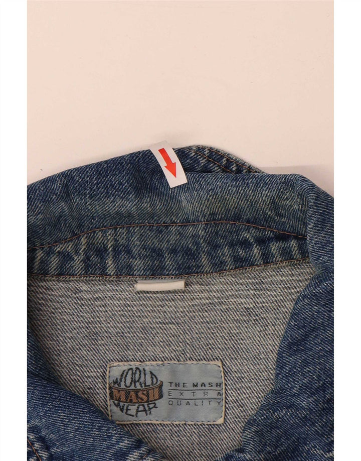 Giacca in denim da uomo Mash UK 42 XL cotone blu