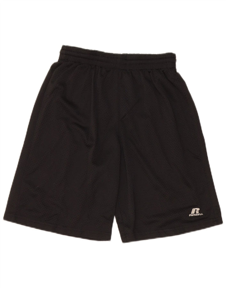 Pantaloncini sportivi da ragazzo Russell Athletic 10-11 anni poliestere nero medio