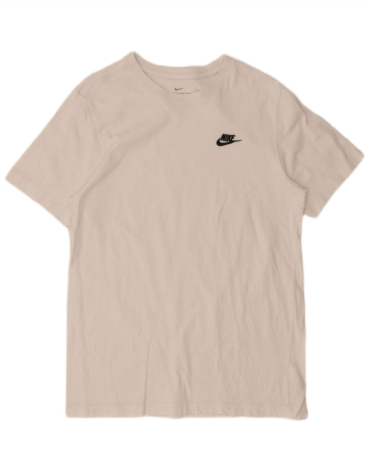 T-shirt da uomo Nike Top in cotone bianco medio