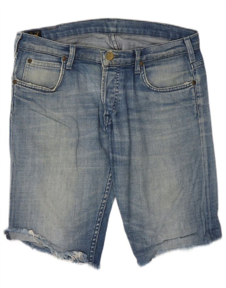 Pantaloncini di jeans Lowell da uomo Lee W30 cotone blu medio