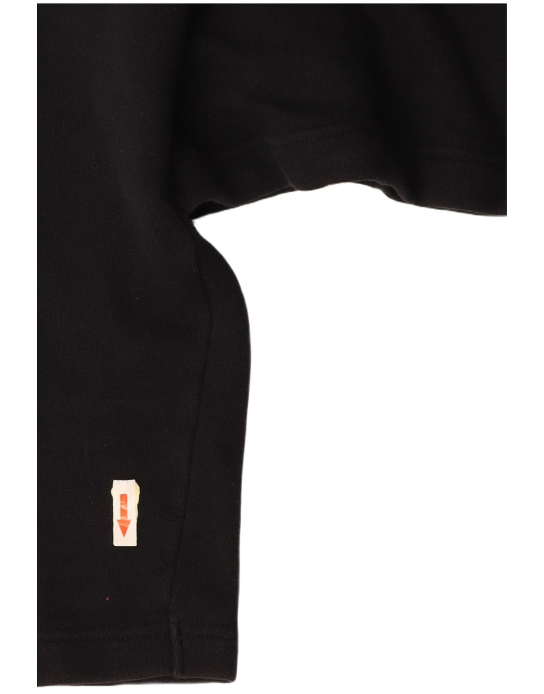 Polo corta grafica oversize da donna BENETTON UK 10 piccola nera