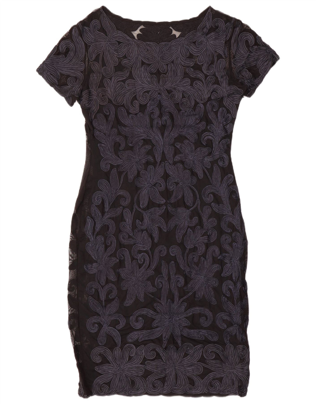 Abito tubino in pizzo da donna Phase Eight UK 14 Blu navy medio floreale