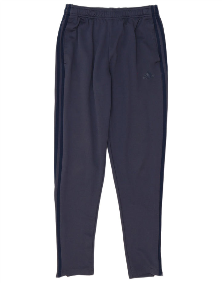 Pantaloni da tuta da uomo Adidas UK 40/42 Poliestere blu navy medio