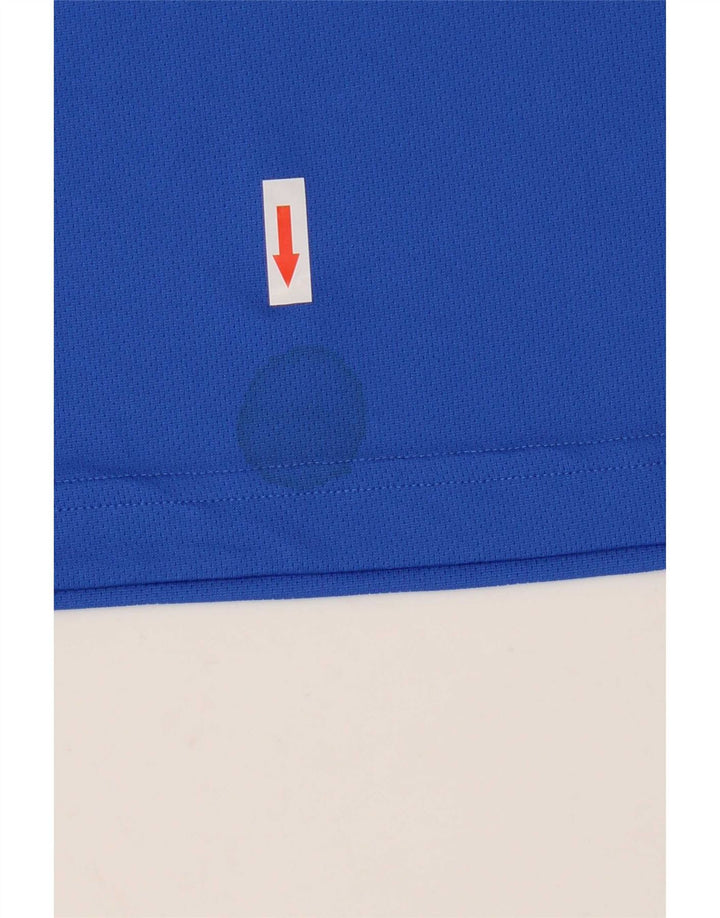 Polo Adidas Aeroready da uomo grande in poliestere blu