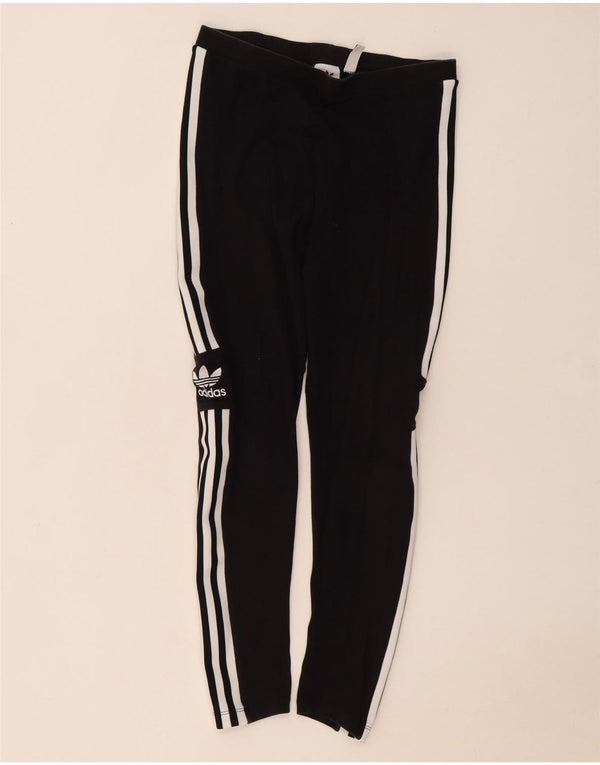 Leggings Adidas da donna UK 12 medio nero cotone