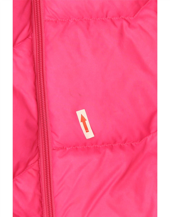 Gilet imbottito da donna Puma UK 10 piccolo nylon rosa