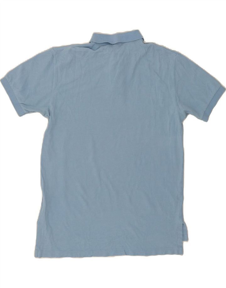POLO RALPH LAUREN Mens Polo Shirt Large Blue Cotton Vintage Polo Ralph Lauren and Second-Hand Polo Ralph Lauren from Messina Hembry 