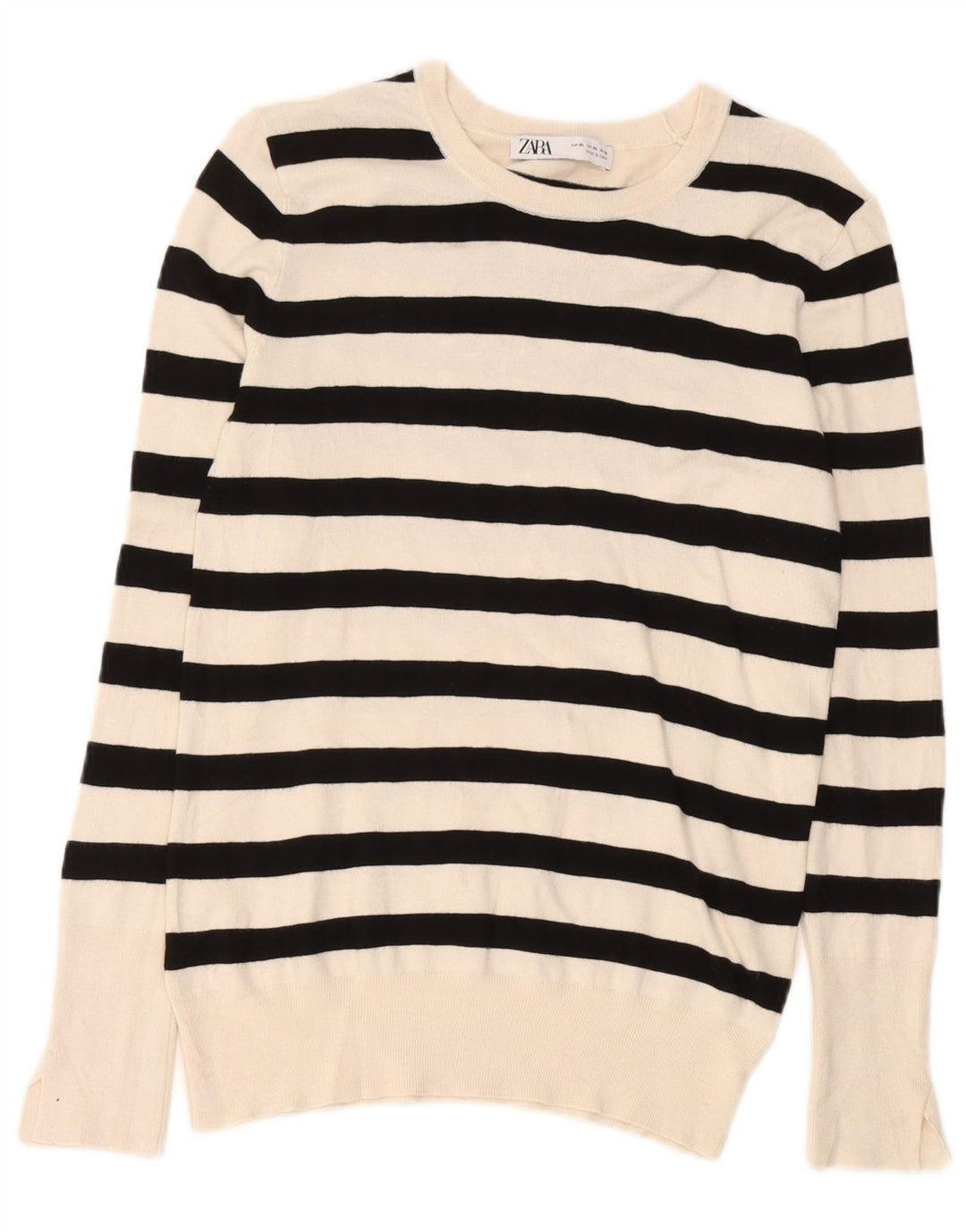 Camicetta da donna Zara Top UK 18 XL a righe bianche