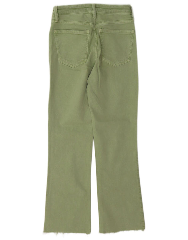 Jeans dritti da donna Zara EU 34 2XS W24 L27 Verde