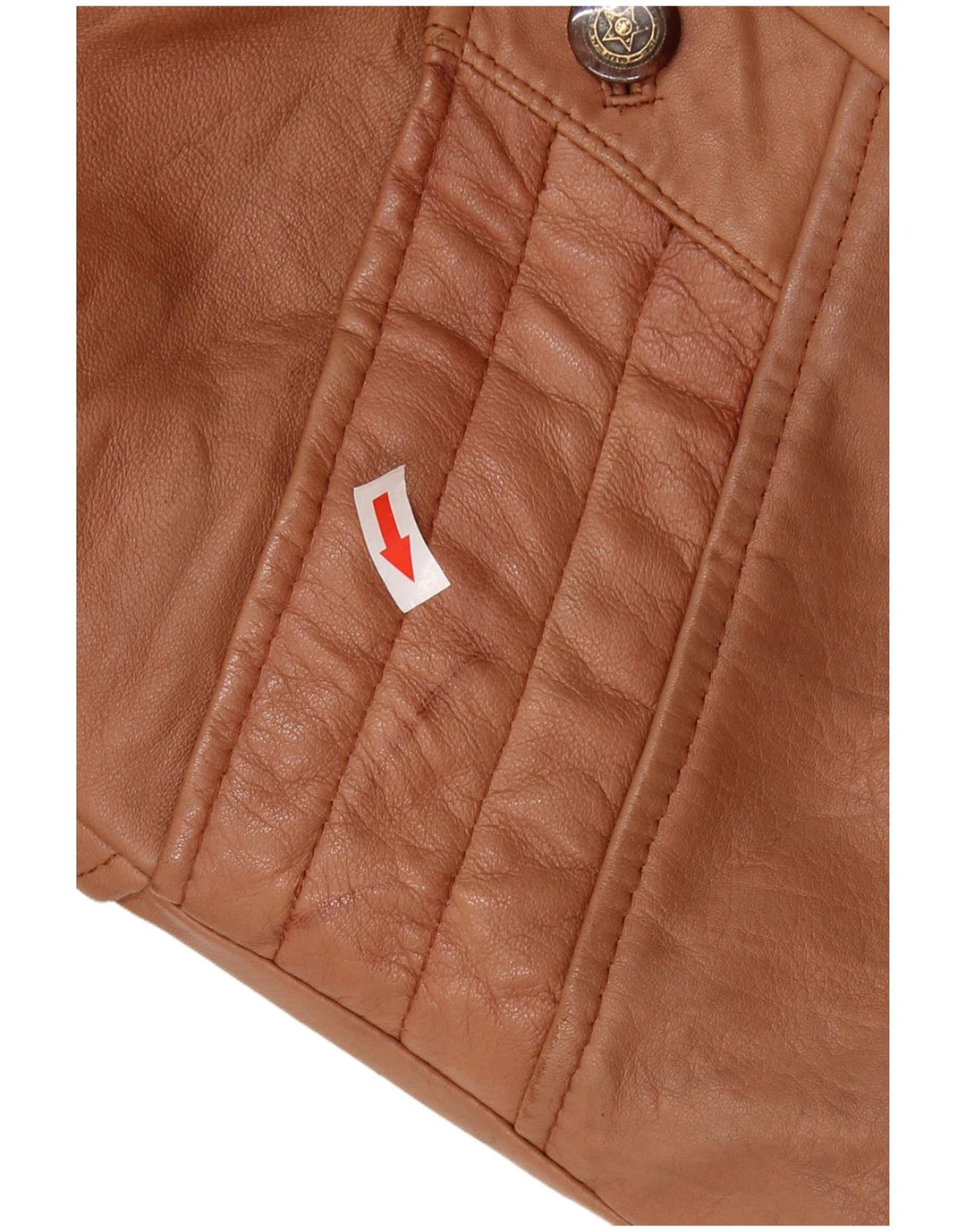 Giacca in shearling oversize da donna vintage UK 16 grande marrone