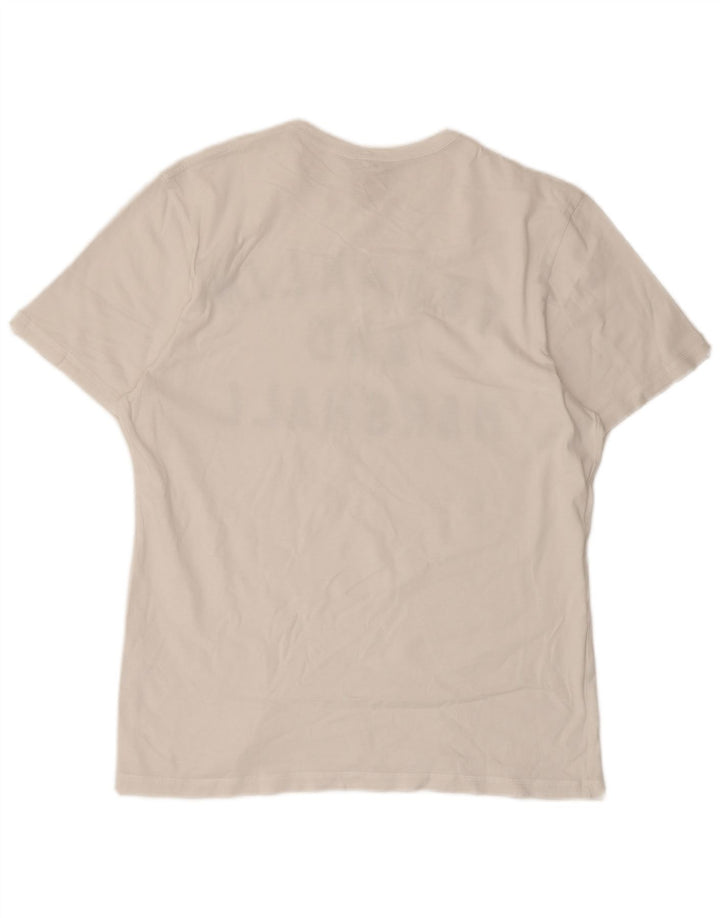 T-shirt grafica da uomo Franklin & Marshall Top in cotone bianco medio