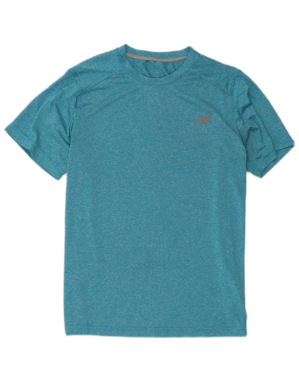 T-shirt da uomo New Balance Top Small blu in poliestere