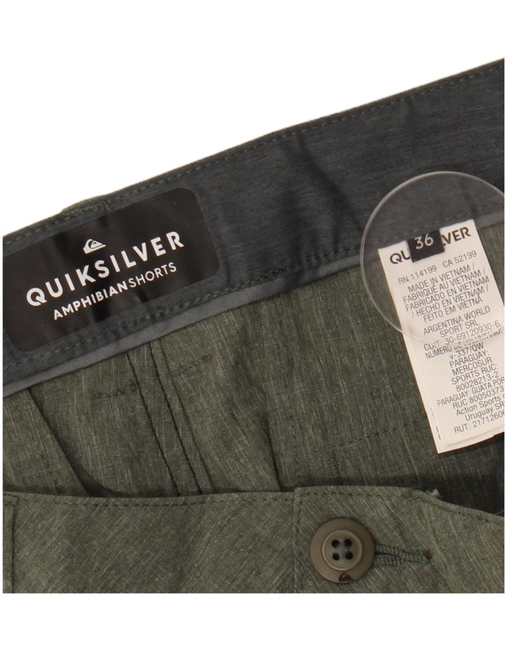 Pantaloncini chino da uomo QUIKSILVER W36 Large in poliestere kaki