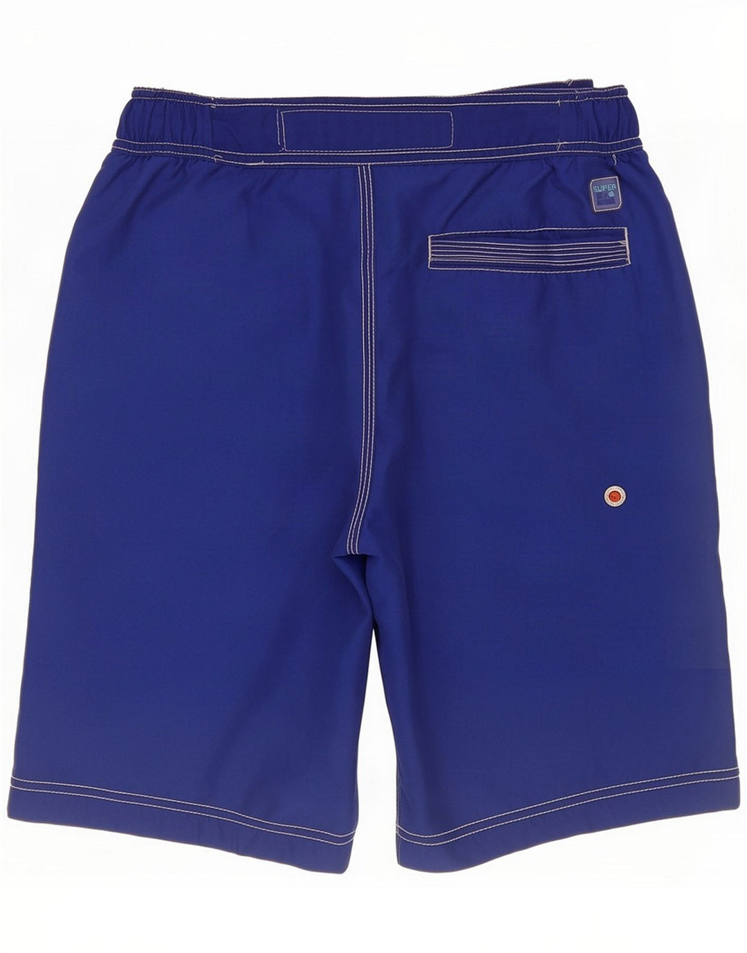 Superdry Mens Graphic Regular Swimming Shorts Small Blue Polyester