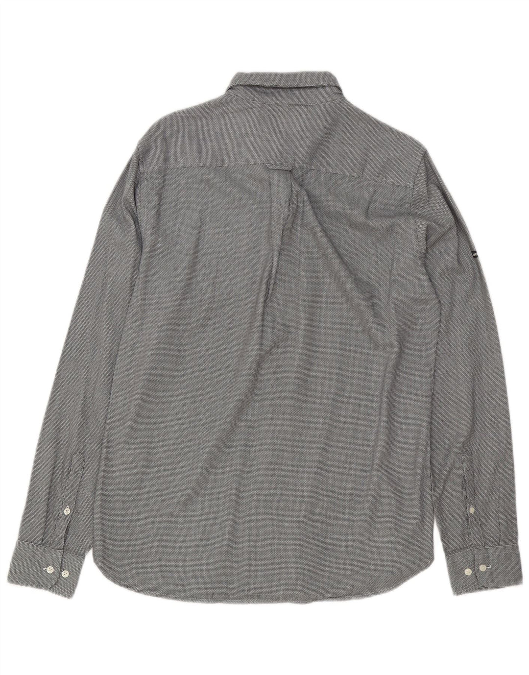 Camicia da uomo Superdry in cotone grigio medio