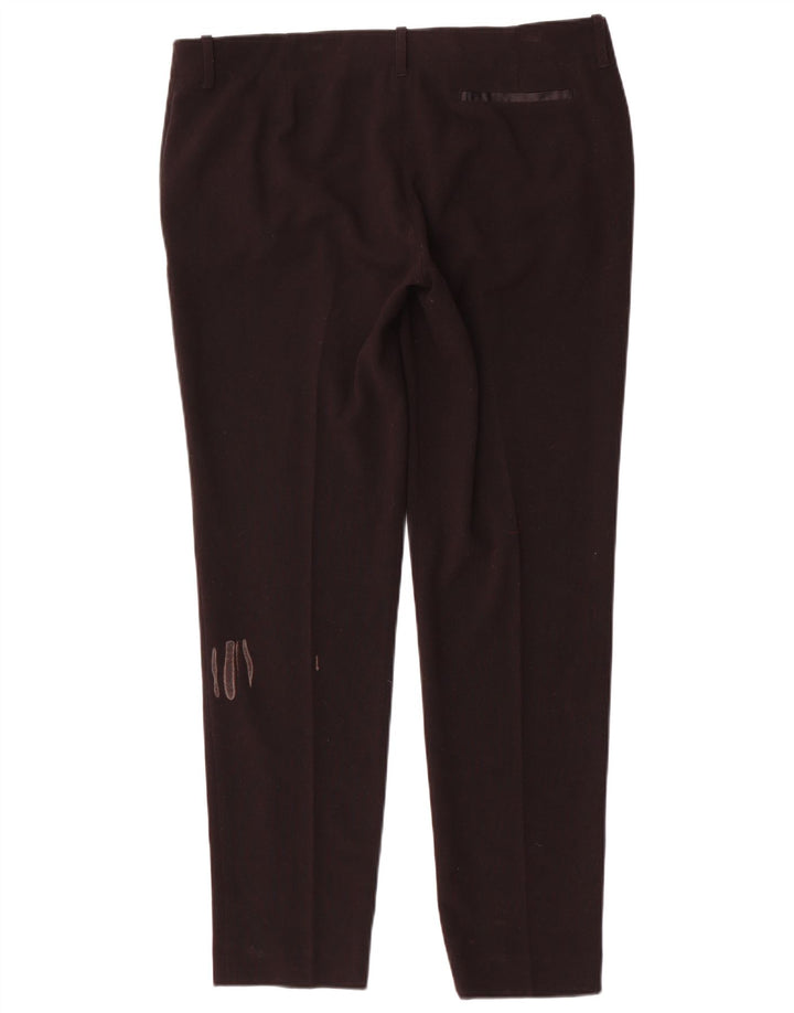 Pantaloni chino slim da donna Armani IT 48 XL W34 L31 Poliestere nero