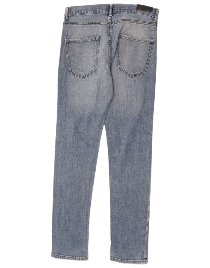 Jeans slim da uomo Zara EU 42 Large W32 L34 Blu