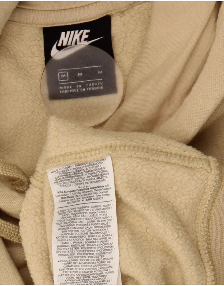 Felpa con cappuccio da uomo Nike in cotone beige medio